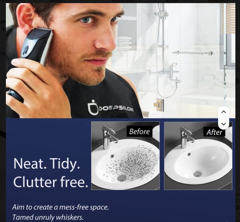 Capa Impermeable Para Corte De Barba +